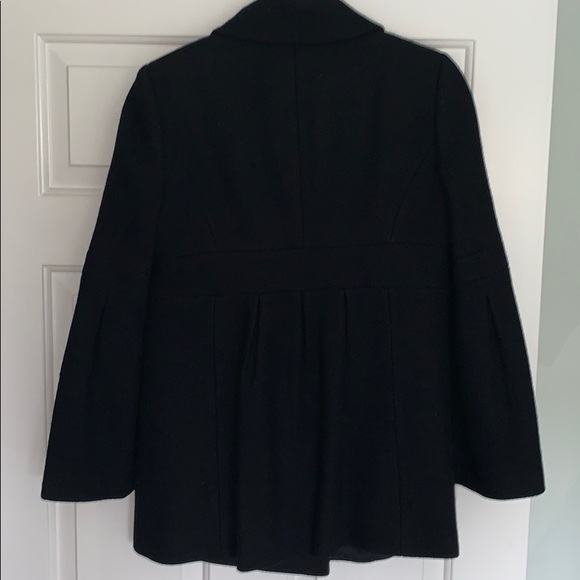 LOFT Black Wool Bell Sleeve Button Coat - Picture 7 of 10